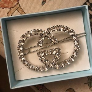 Gucci crystal hair clip